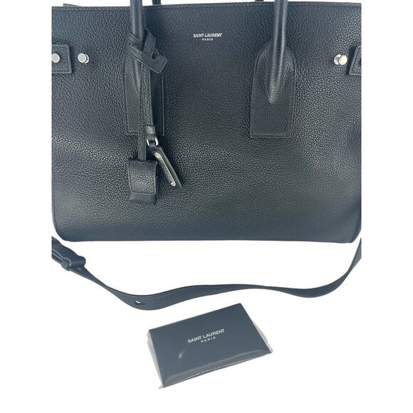Saint Laurent Sac de Jour Souple Bag Leather Bag in Medium Black Silver - Picture 5 of 16